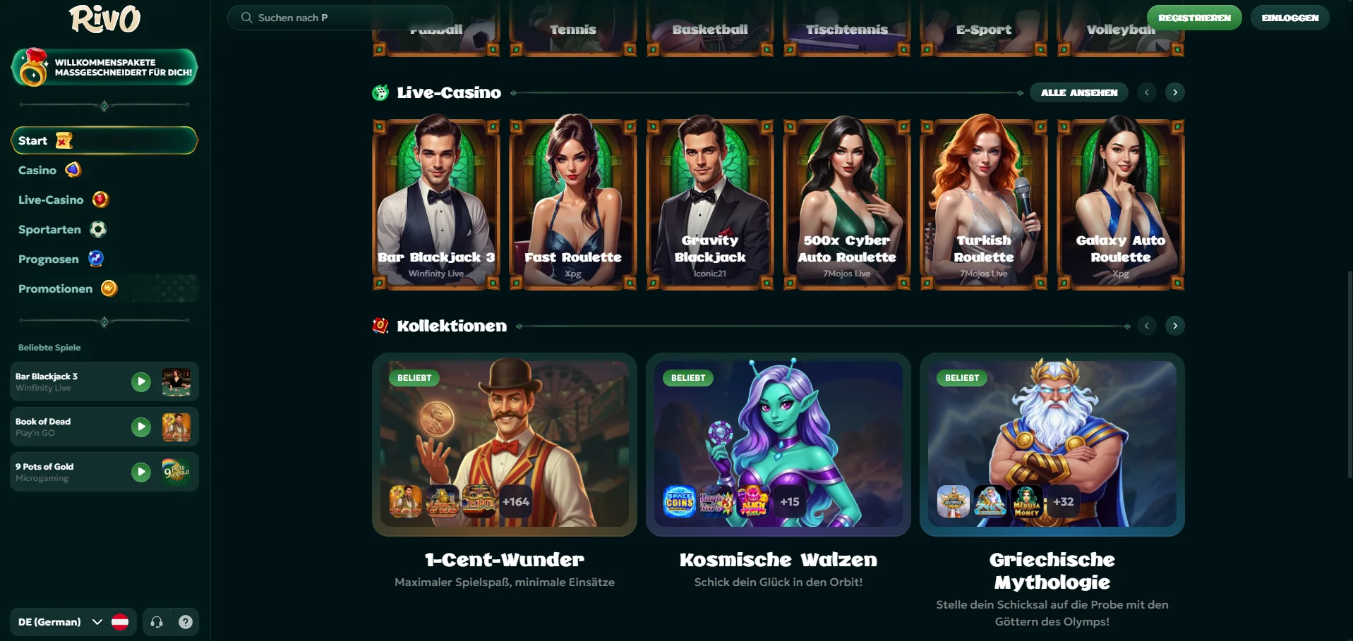 Rivo Casino Bonus